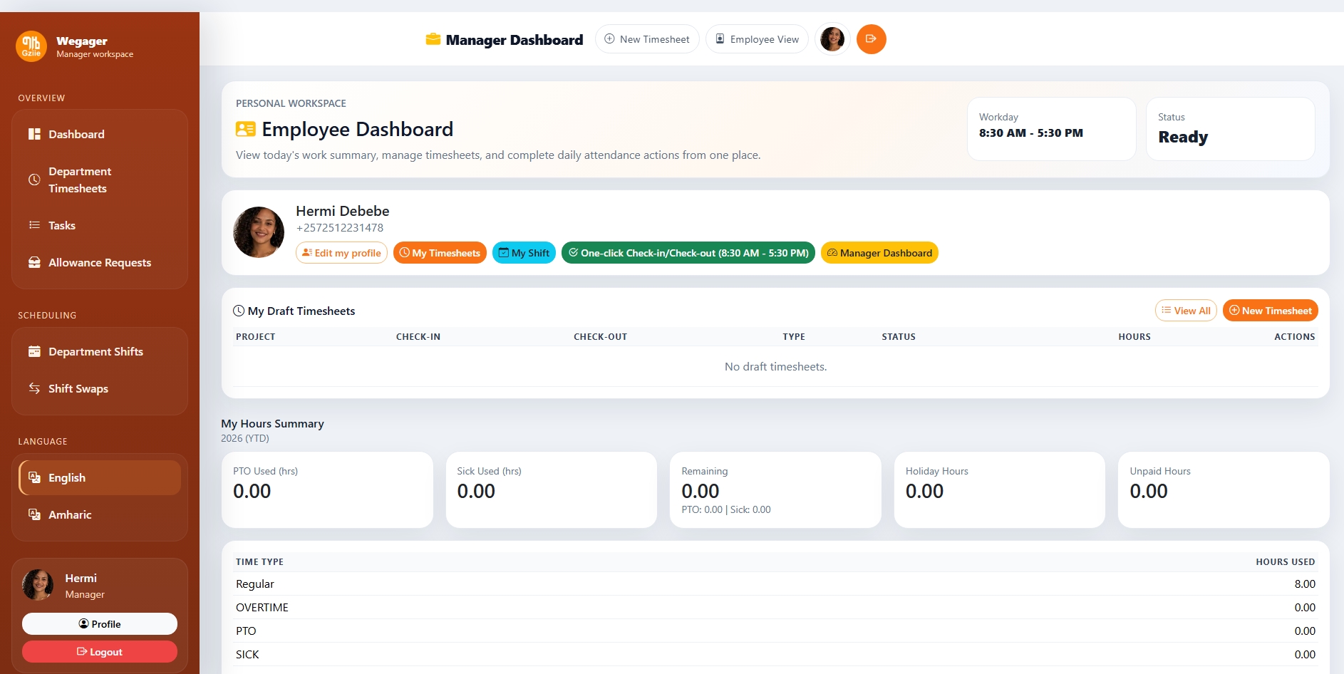 Employee Dashboard